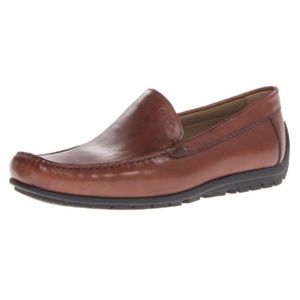 ECCO Loafer Brown Leather Extra Wide Comfort Shoes